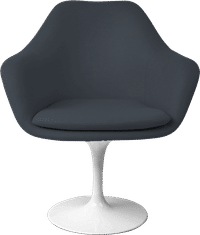 Tulip Carver Chair Black/White image.