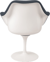 Tulip Carver Chair Black/White image.