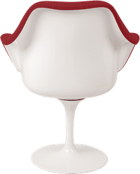 Tulip Carver Chair Deep Red/White image.
