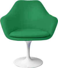 Tulip Carver Chair Green/White image.