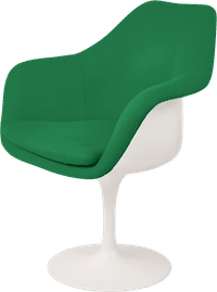 Tulip Carver Chair Green/White image.