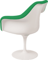 Tulip Carver Chair Green/White image.