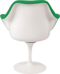 Tulip Carver Chair Green/White image.
