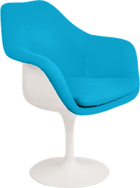 Tulip Carver Chair Moroccan Blue/White image.