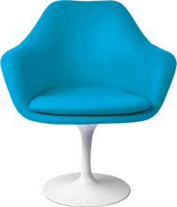 Tulip Carver Chair Moroccan Blue/White image.