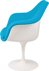 Tulip Carver Chair Moroccan Blue/White image.
