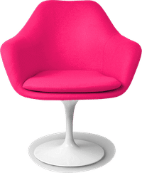 Tulip Carver Chair Pink/White image.