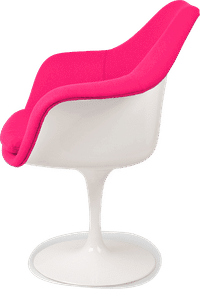 Tulip Carver Chair Pink/White image.
