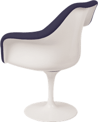 Tulip Carver Chair Deep Purple /White image.