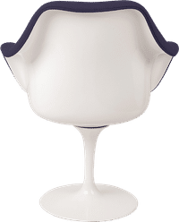 Tulip Carver Chair Deep Purple /White image.