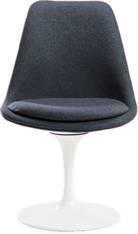 Tulip Chair Upholstered Charcoal Grey image.