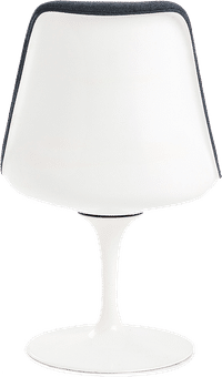 Tulip Chair Upholstered Charcoal Grey image.