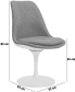 Tulip Chair Upholstered Blue image.