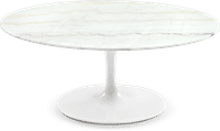 Tulip Round Coffee Table - Marble Marble/White Marble image.