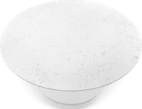 Tulip Round Coffee Table - Marble Marble/White Quartz 120 image.