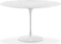 Tulip Round Dining Table - White Marble White Marble/120 CM image.