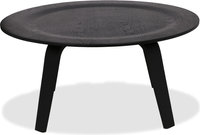 Eames Style Plywood Coffee Table Black image.