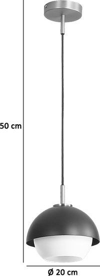 Urban Venice Suspension Pendant Lamp Black image.