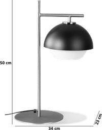 Urban Venice Style Table Lamp Black image.