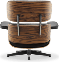Eames Style Lounge Chair 670 Italian Leather/Black/Rosewood image.