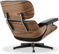 Eames Style Lounge Chair 670 Premium Leather/Black/Rosewood image.