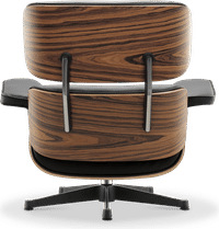 Eames Style Lounge Chair 670 Premium Leather/Black/Rosewood image.