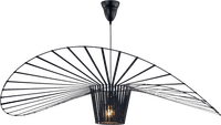Vertigo Style Ceiling Lamp Black/Large image.