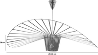 Vertigo Style Ceiling Lamp Black/Medium image.