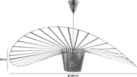 Vertigo Style Ceiling Lamp White/Medium image.