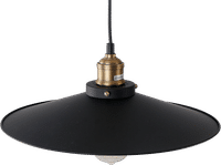 Vintage Industrial Pendant Light Black image.