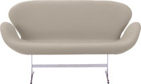 The Swan Sofa Wool/Light Pebble Grey image.