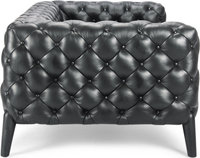 Windsor 3 Seater Sofa  Premium Leather/Black  image.