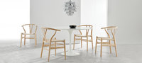 Wishbone (Y) Chair - CH24 Beech/Natural image.