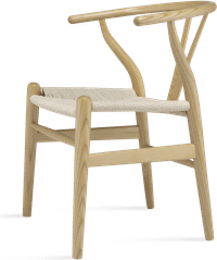 Wishbone (Y) Chair - CH24 Ash/Natural image.