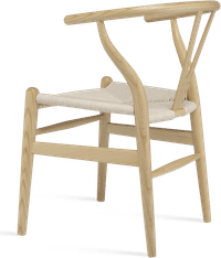 Wishbone (Y) Chair - CH24 Ash/Natural image.