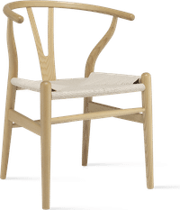 Wishbone (Y) Chair - CH24 Ash/Natural image.