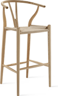 Wishbone (Y) Barstool Ash/Ash image.
