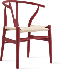 Wishbone (Y) Chair - CH24 Lacquered/Red Berry image.