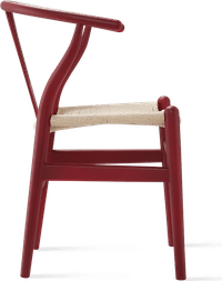 Wishbone (Y) Chair - CH24 Lacquered/Red Berry image.
