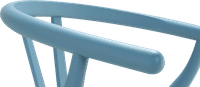 Wishbone (Y) Chair - CH24 Lacquered/Steel Blue image.