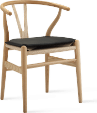 Cushion for Wishbone (Y) Chair CH24 Black image.