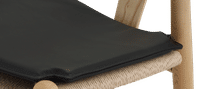 Cushion for Wishbone (Y) Chair CH24 Black image.