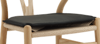 Cushion for Wishbone (Y) Chair CH24 Black image.