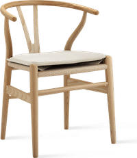 Cushion for Wishbone (Y) Chair CH24 White image.