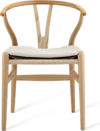 Cushion for Wishbone (Y) Chair CH24 White image.