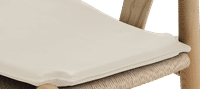 Cushion for Wishbone (Y) Chair CH24 White image.