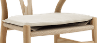 Cushion for Wishbone (Y) Chair CH24 White image.