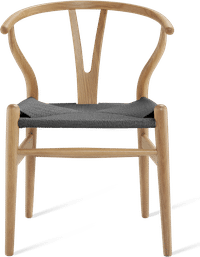 Wishbone (Y) Chair - CH24 Oak/Black image.