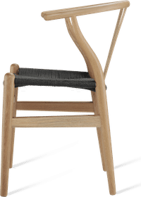 Wishbone (Y) Chair - CH24 Oak/Black image.