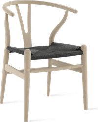 Wishbone (Y) Chair - CH24 Oak Soap Finish/Black image.